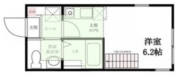 ハーミットクラブハウス大口Ⅱ A棟の物件間取画像